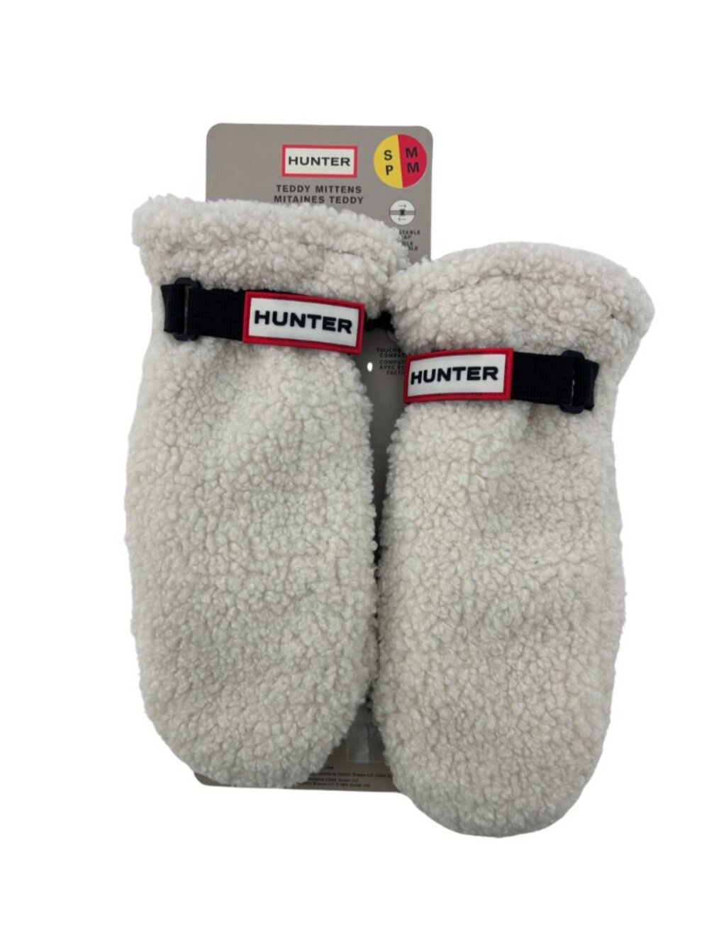 Hunter Teddy Mittens | Cream | Fleece Lined | Small/Medium **NEW